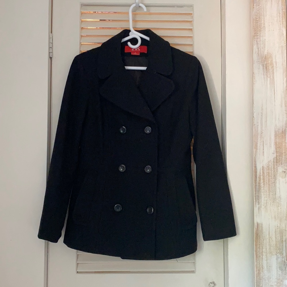 Anne Klein Wool Blend Peacoat